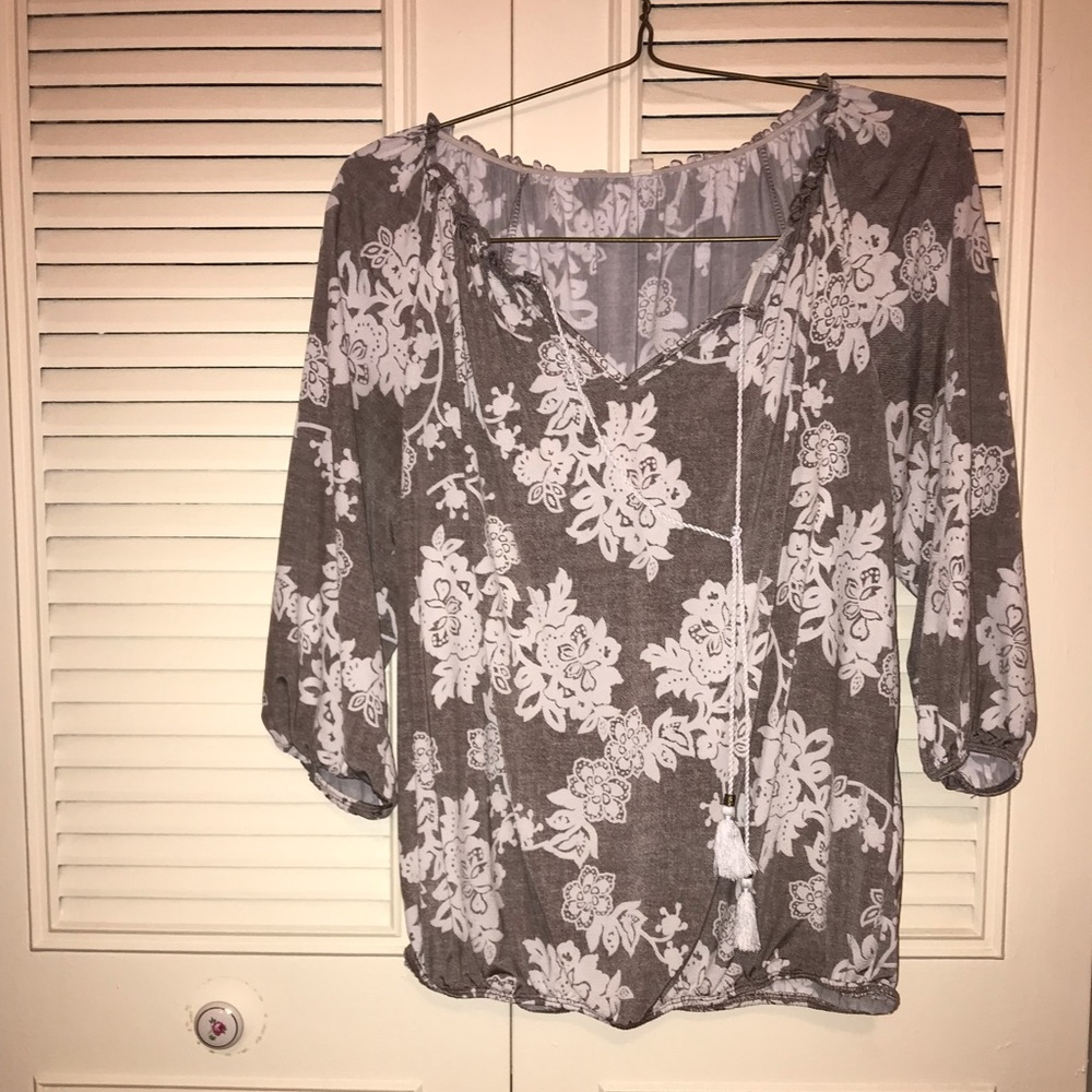 Floral 3/4 Sleeve